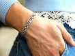 6.5 Carat Diamond Bracelet in Platinum wearing