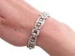 6.5 Carat Diamond Bracelet in Platinum on wrist