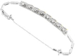 White and Yellow Gold Diamond Line Bracelet open