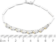White and Yellow Gold Diamond Line Bracelet size