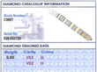 White and Yellow Gold Diamond Line Bracelet grading card