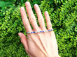 Sapphire and Diamond Tennis Bracelet in Platinum outside
