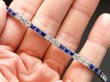 Sapphire and Diamond Tennis Bracelet