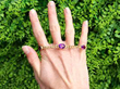 Victorian Amethyst Bracelet in Yellow Gold outside