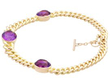Victorian Amethyst Bracelet in Yellow Gold side
