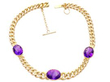 Victorian Amethyst Bracelet in Yellow Gold open