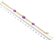 Victorian Amethyst Bracelet in Yellow Gold size