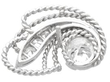 Antique Diamond Swirl Earring in Platinum reverse
