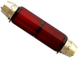 Antique Red Glass silver Scent Bottle Military Interest