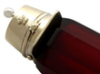 Antique Red Glass Scent Bottle Military Interest detail
