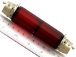 Antique Red Glass Scent Bottle Military Interest size