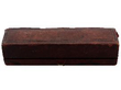 Antique Red Glass Scent Bottle Military Interest empty box