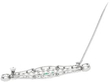 Platinum Emerald and Diamond Brooch Art Deco open