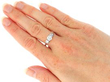 White Gold Diamond Engagement Ring wearing