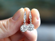 Antique Solitaire Drop Earrings