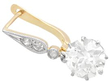 Antique Solitaire Drop Earring in Gold