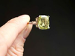 Chrysoberyl Ring in Platinum