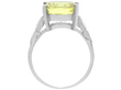 Side of Antique Chrysoberyl Ring in Platinum