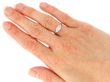 Old European Cut Art Deco Solitaire Ring being worn