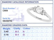Old European Cut Art Deco Solitaire Ring grading card