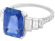 8 Carat Sapphire Engagement Ring with diamonds