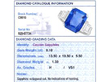 8 Carat Sapphire Engagement Ring in Platinum grading card