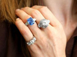 wearing gemstone rings