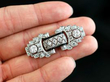 Enamel and Diamond Art Deco Brooch