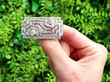 antique Platinum Geometric Diamond Brooch outside