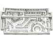 Platinum Geometric Diamond Brooch reverse