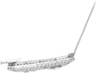 Platinum Geometric Diamond Brooch open