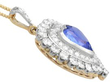 Heart Sapphire Pendant Necklace in Gold