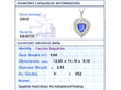 Heart Sapphire Pendant Necklace Grading Card