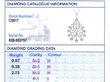 Elegant Circular Floral Diamond Pendant grading card