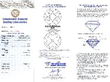 Elegant Floral Diamond Pendant certificate