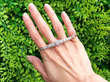 Antique Expandable Diamond Bracelet in White Gold outside