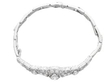 Antique Expandable Diamond Bracelet in White Gold closed