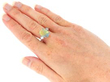 Wearing 1920s Oval Opal Engagement Ring in Platinum