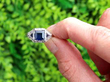 Antique Sapphire and Platinum Ring outside