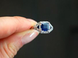 Antique Sapphire and Platinum Ring