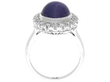 Antique Star Sapphire Cluster Ring from 1920s setting