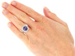 wearing Antique Star Sapphire Cluster Ring