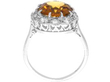 Zircon and Diamond Cluster Ring setting