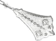 Antique Filigree Diamond Pendant in White Gold reverse