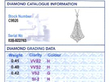 Antique Filigree Diamond Pendant in White Gold grading card