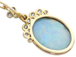 Edwardian Opal Pendant in Yellow Gold reverse