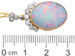 Edwardian Opal Pendant in Yellow Gold size