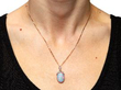 Opal Pendant in Yellow Gold wearing