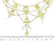 Belle Epoque Peridot Necklace in Yellow Gold size