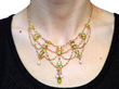 wearing Belle Epoque Peridot Necklace in Gold
